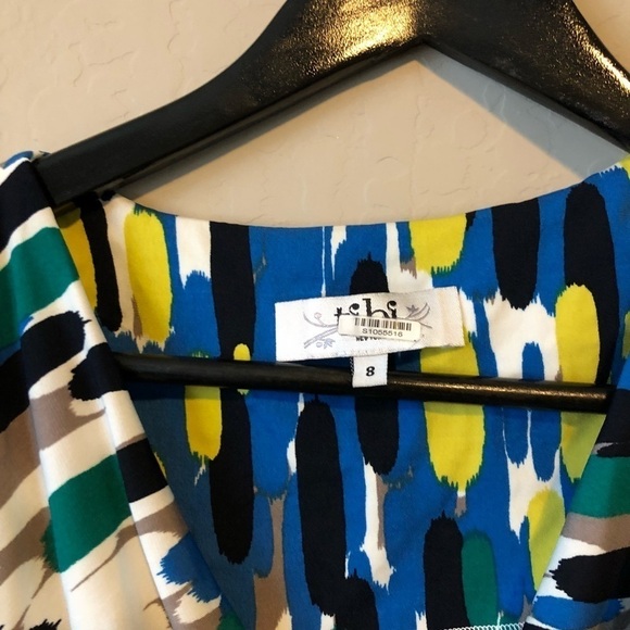 TIBI RAINDROPS DRAPED DRESS - Picture 3 of 6